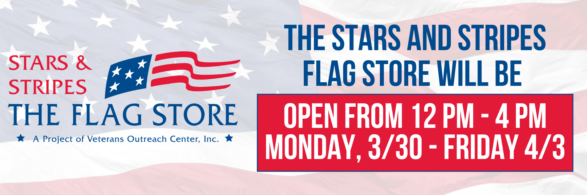 Flag Store Hours - 3/30