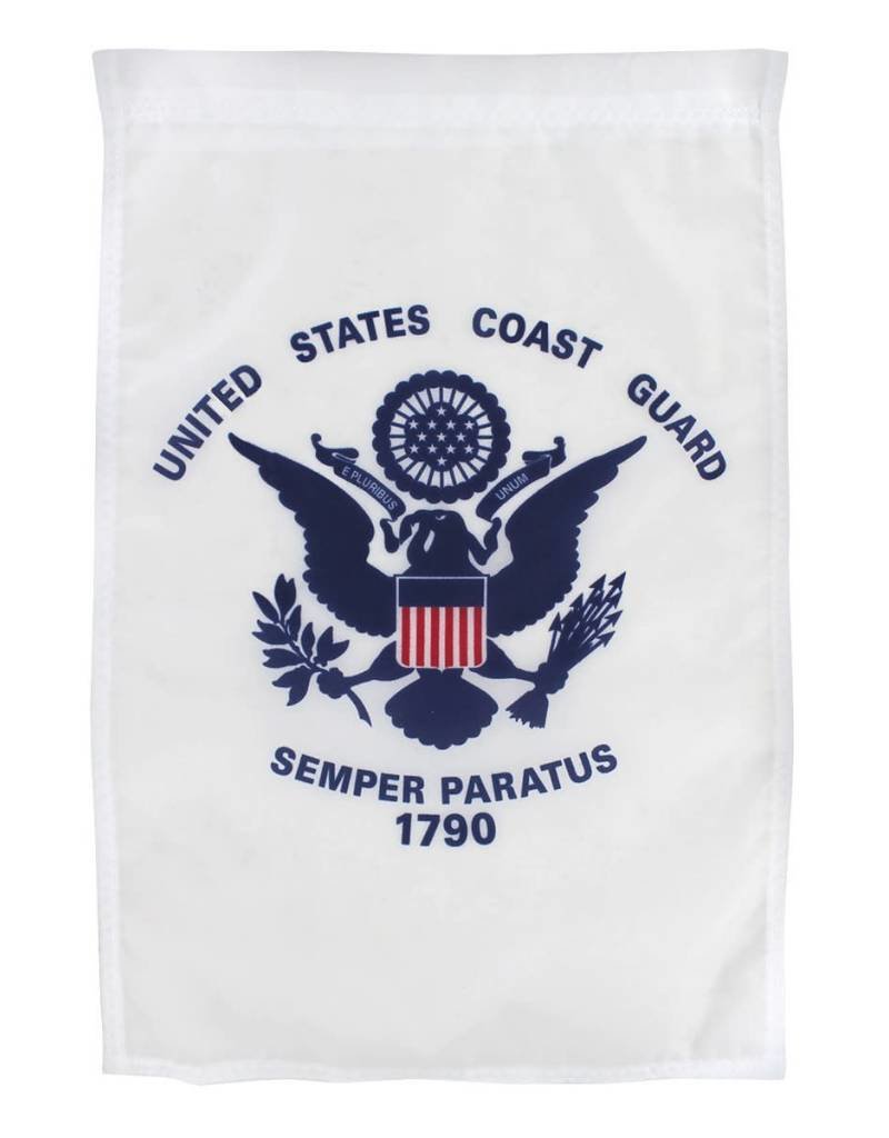 United States Coast Guard 12"x18" Nylon Garden Flag