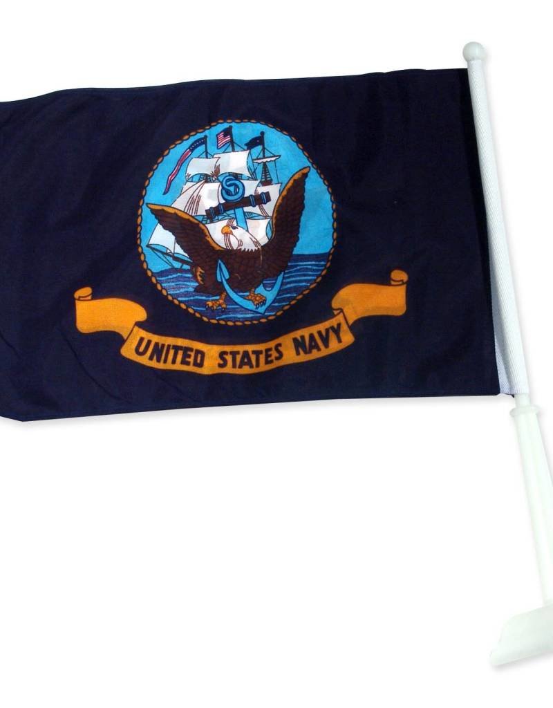 United States Navy Auto Window Flag