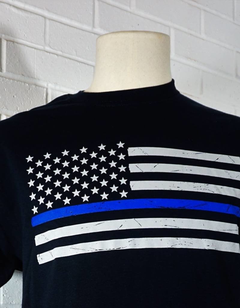 blue line flag t shirt