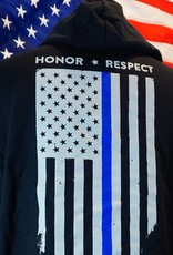 Thin Blue Line Honor Respect Hoodie