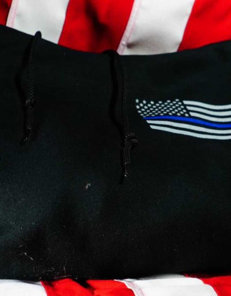 Thin Blue Line Flag Hoodie