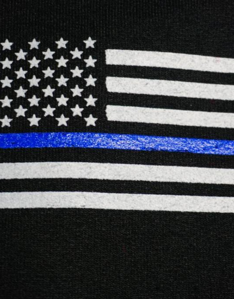 Thin Blue Line Flag Hoodie