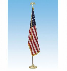 Flag Set CROWN 8 ft Pole with Eagle and FLAG