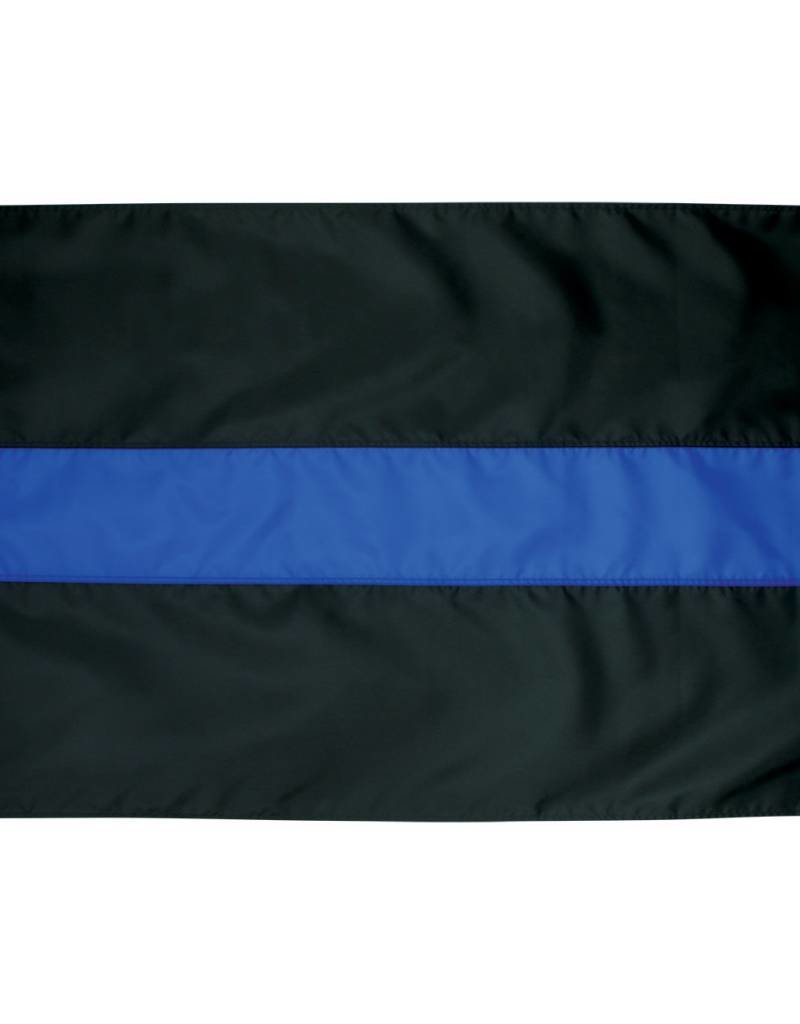 Thin Blue Line Nylon Flag