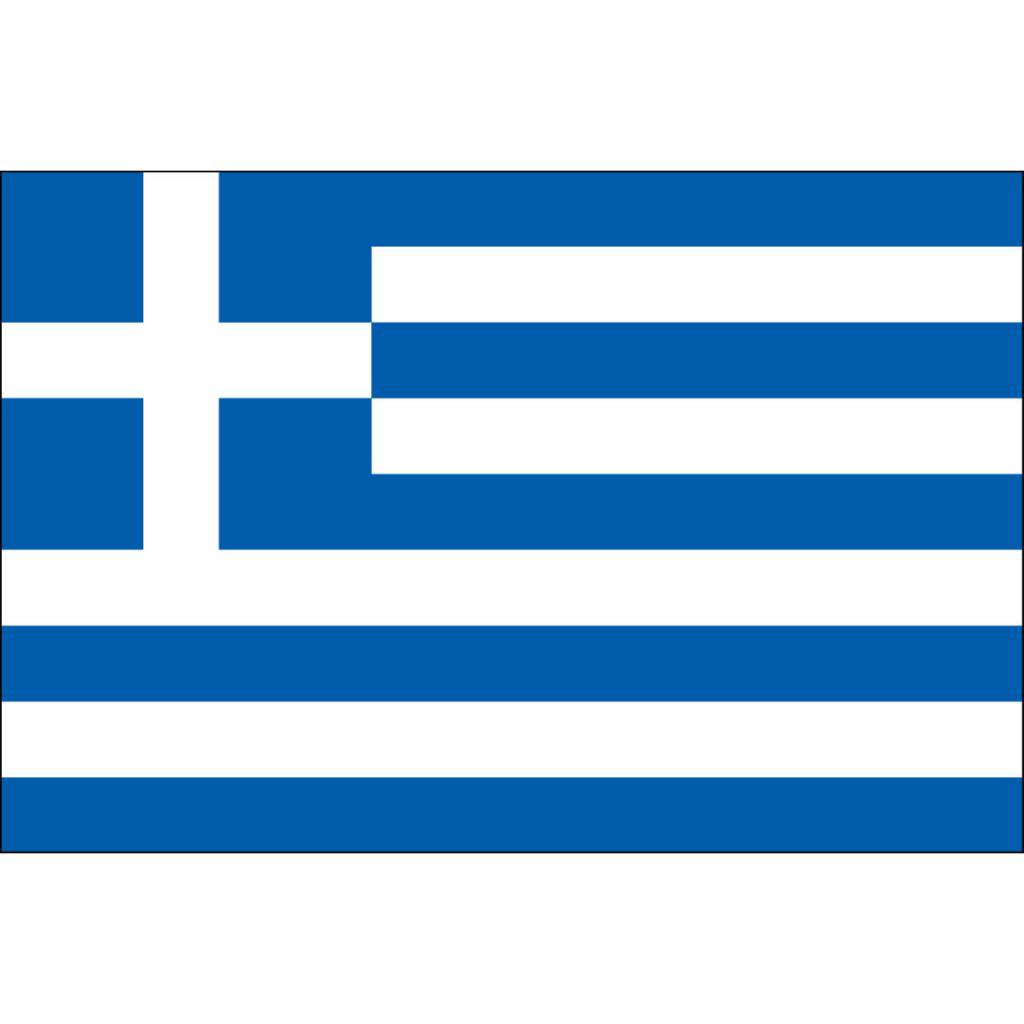 Aluminum National Flag Greece "License Plate" NEW 
