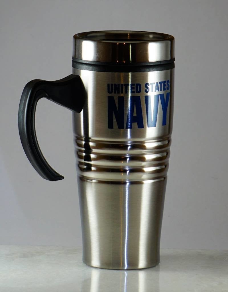 Navy Stainless Steel Travel Mug Stars Stripes The Flag Store