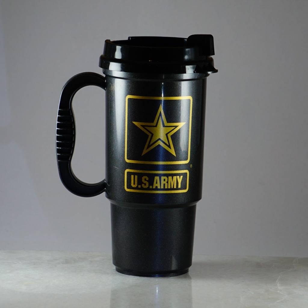 Army Plastic Travel Mug Stars Stripes The Flag Store