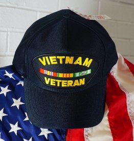 Vietnam Veteran Emb. Patch Baseball Cap (Blk)