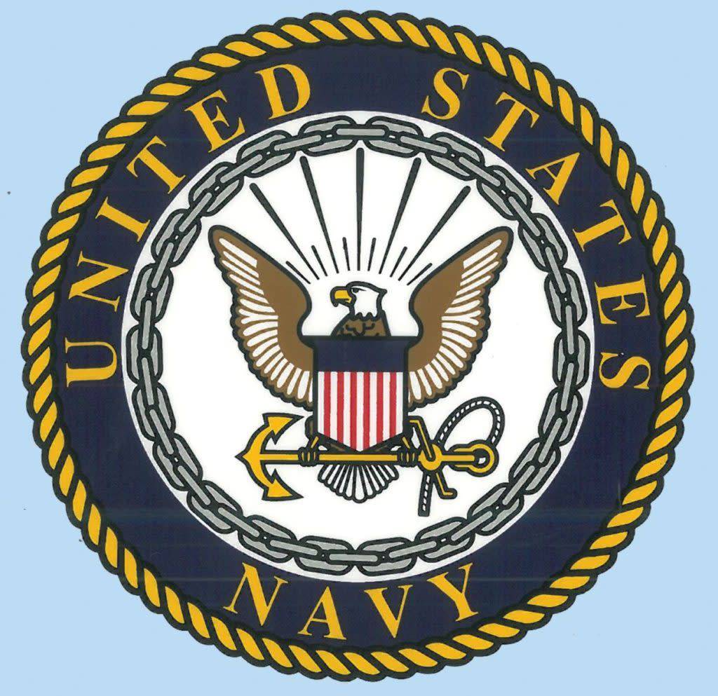 United States Navy with Logo 4.25"x4.25" - Stars & Stripes ...