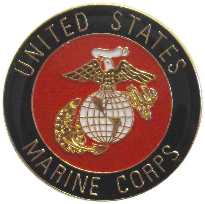 US USA USMC Marine Corps Bulldog Military Hat Lapel Pin 