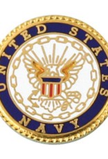 United States Navy with Navy Crest Lapel Pin