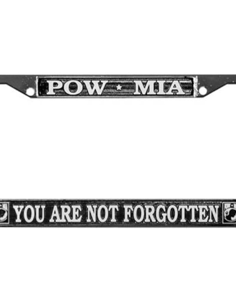 POW/MIA Chrome Auto License Plate Frame