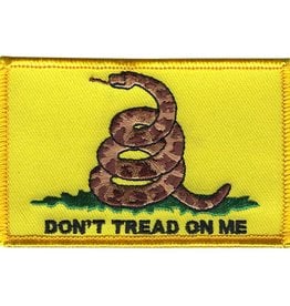 Don't Tread with Coiled Snake 2"x3.375" Patch
