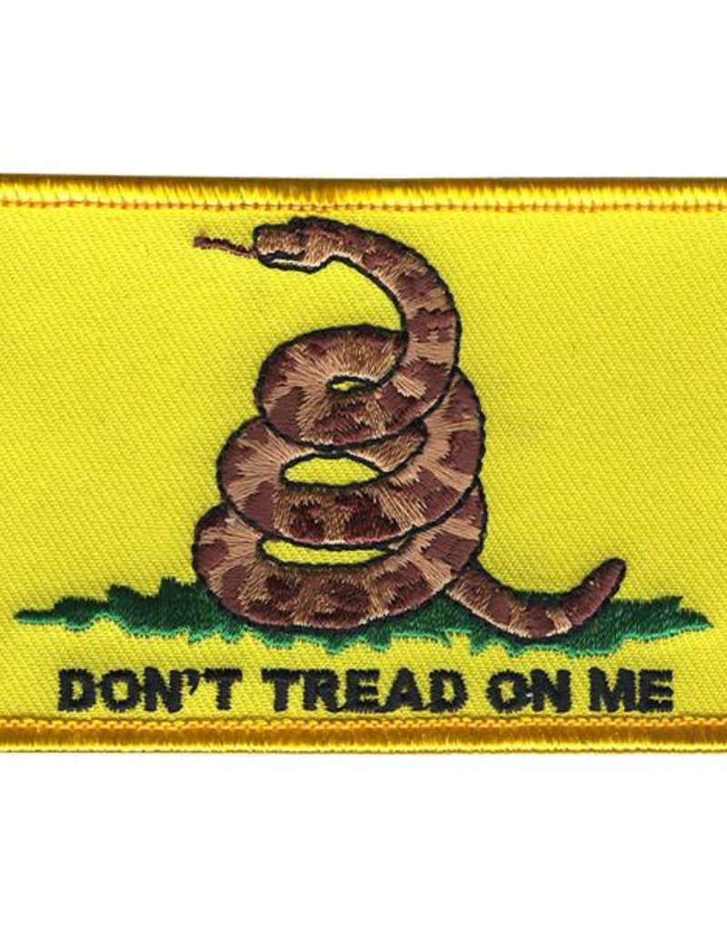 Don't Tread with Coiled Snake 2"x3.37" Patch