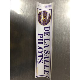 Bumper Sticker: De La Salle Pilots with Crest Logo