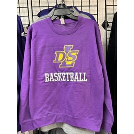 Purple Basketball Crew Sweatshirts