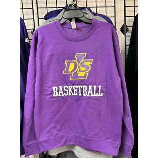 Purple Basketball Crew Sweatshirts