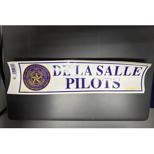 Bumper Sticker: De La Salle Pilots with Crest Logo