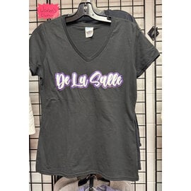 Port and Company Women's Glitter V-neck T-shirt