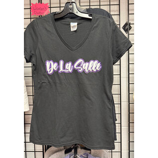 Port and Company Women's Glitter V-neck T-shirt