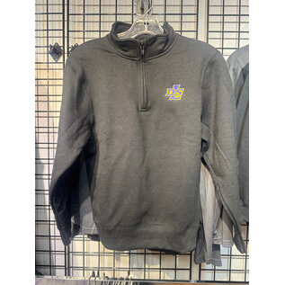 Port and Company Youth DLS 1/4 zip pullover with "L" lockertag
