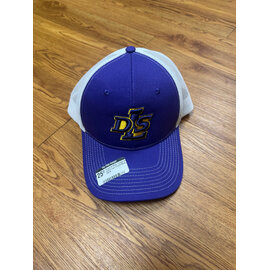 Port Authority Purple & White Trucker Hat w/DLS Logo