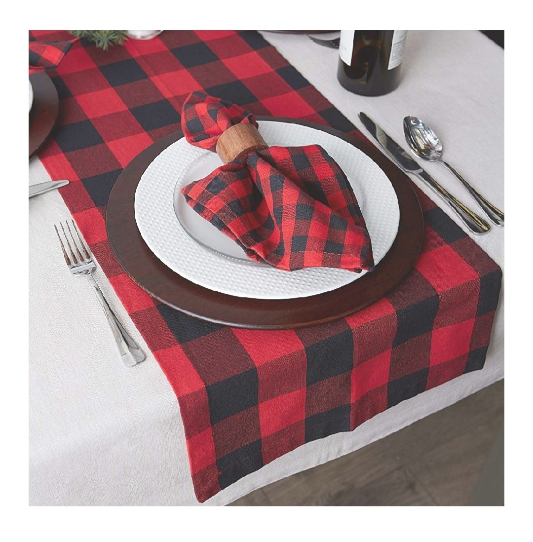 Buffalo Plaid Table Runner Crafty Shack of Ascension LLC