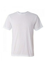 SubliVie White Adult Polyester Sublimation Tee