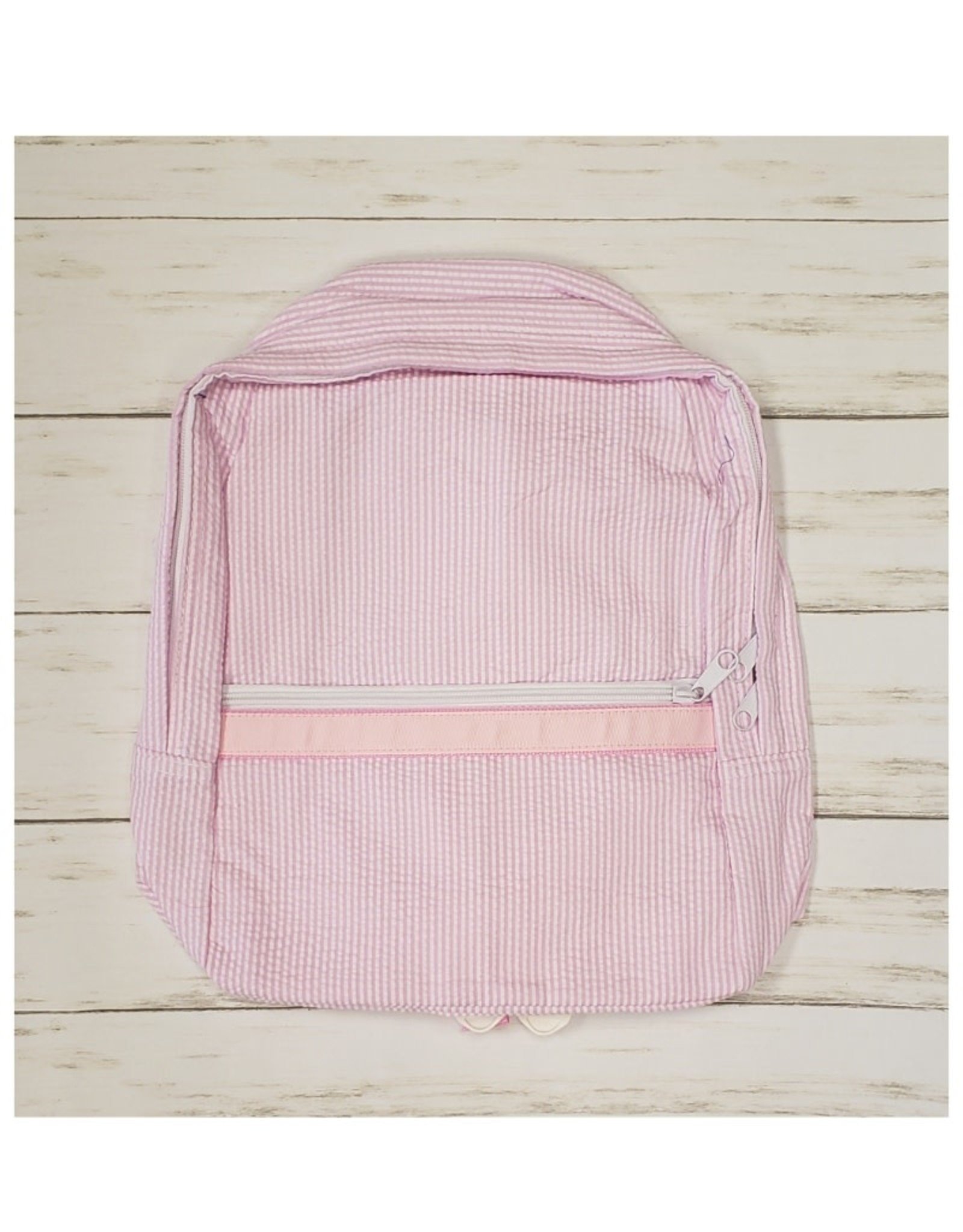 Oh Mint Seersucker Medium Backpack - Crafty Shack of Ascension LLC