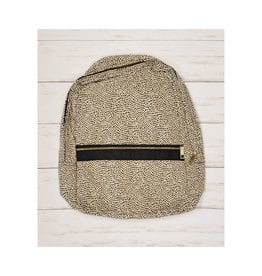 Oh Mint Cheetah Seersucker Medium Backpack