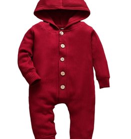 Knit Baby Hoodie Romper