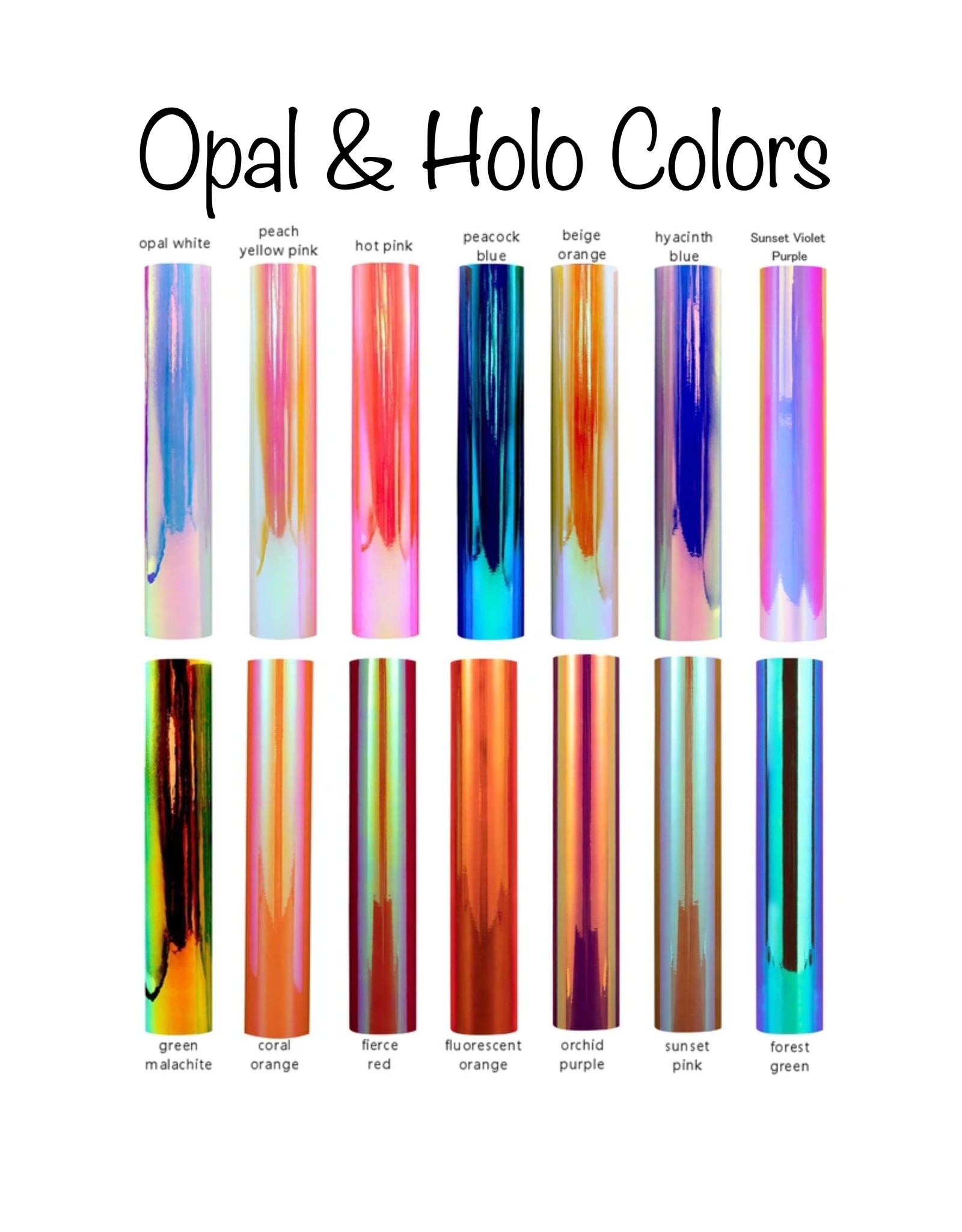 Opal/Holo Adhesive Permanent Vinyl (12x12 Sheet)