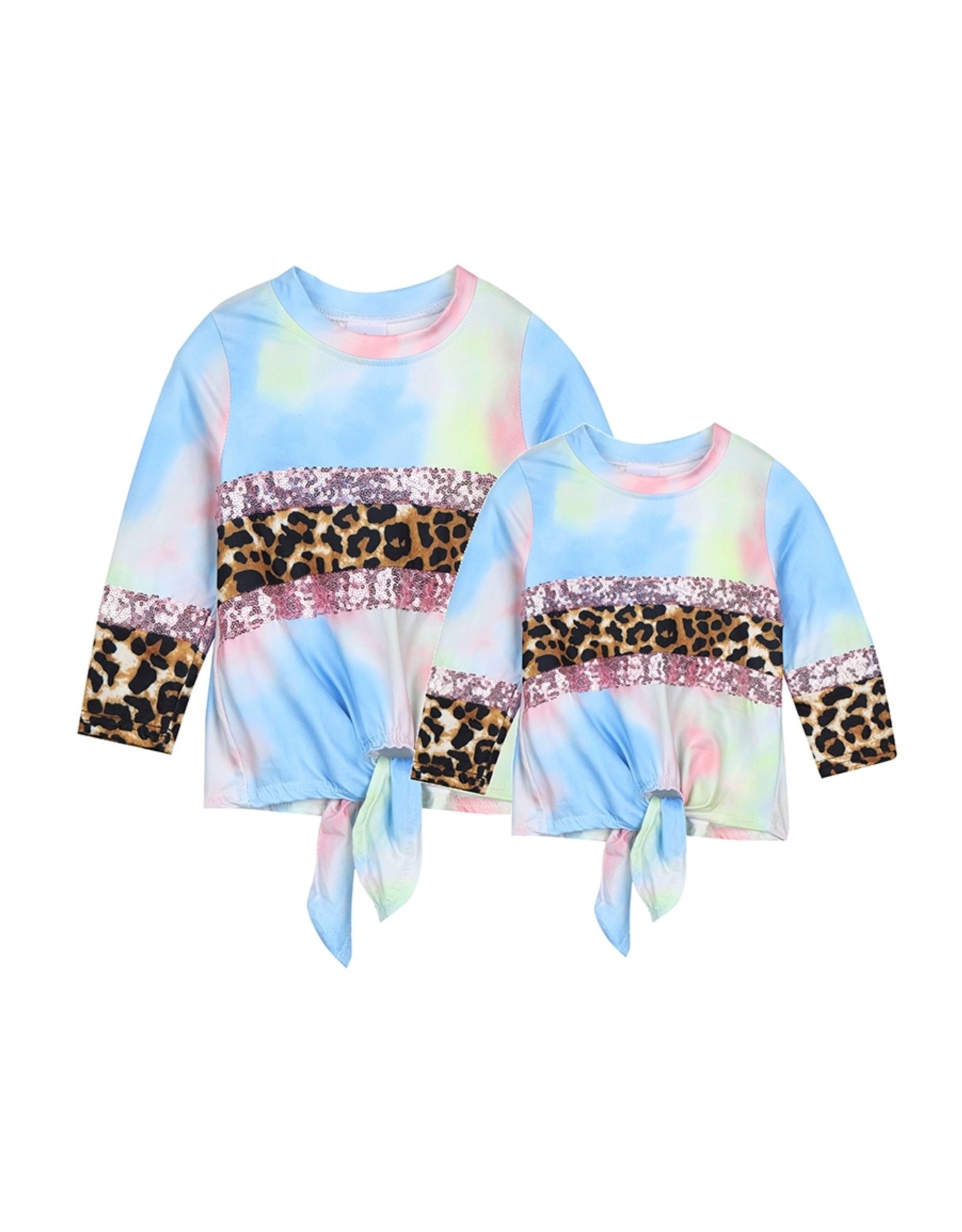 Sequin Leopard Tie Dye (Child)