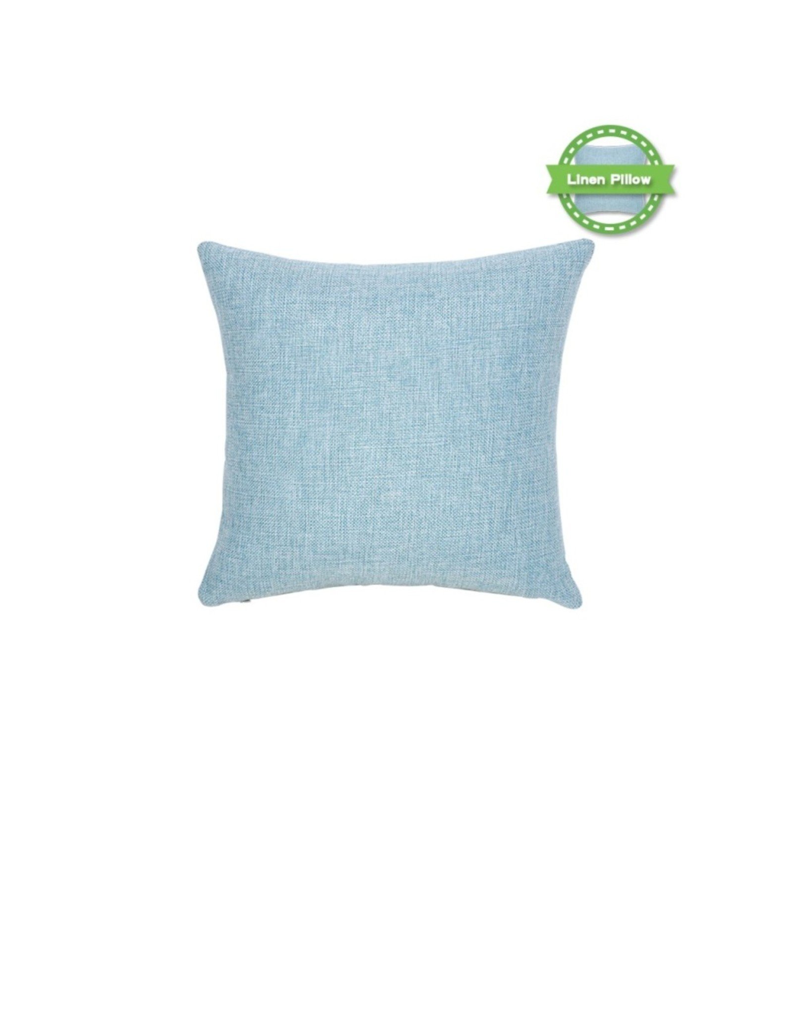 Sublimation SubliLinen Pillow Sham (16"x16") — Light Blue