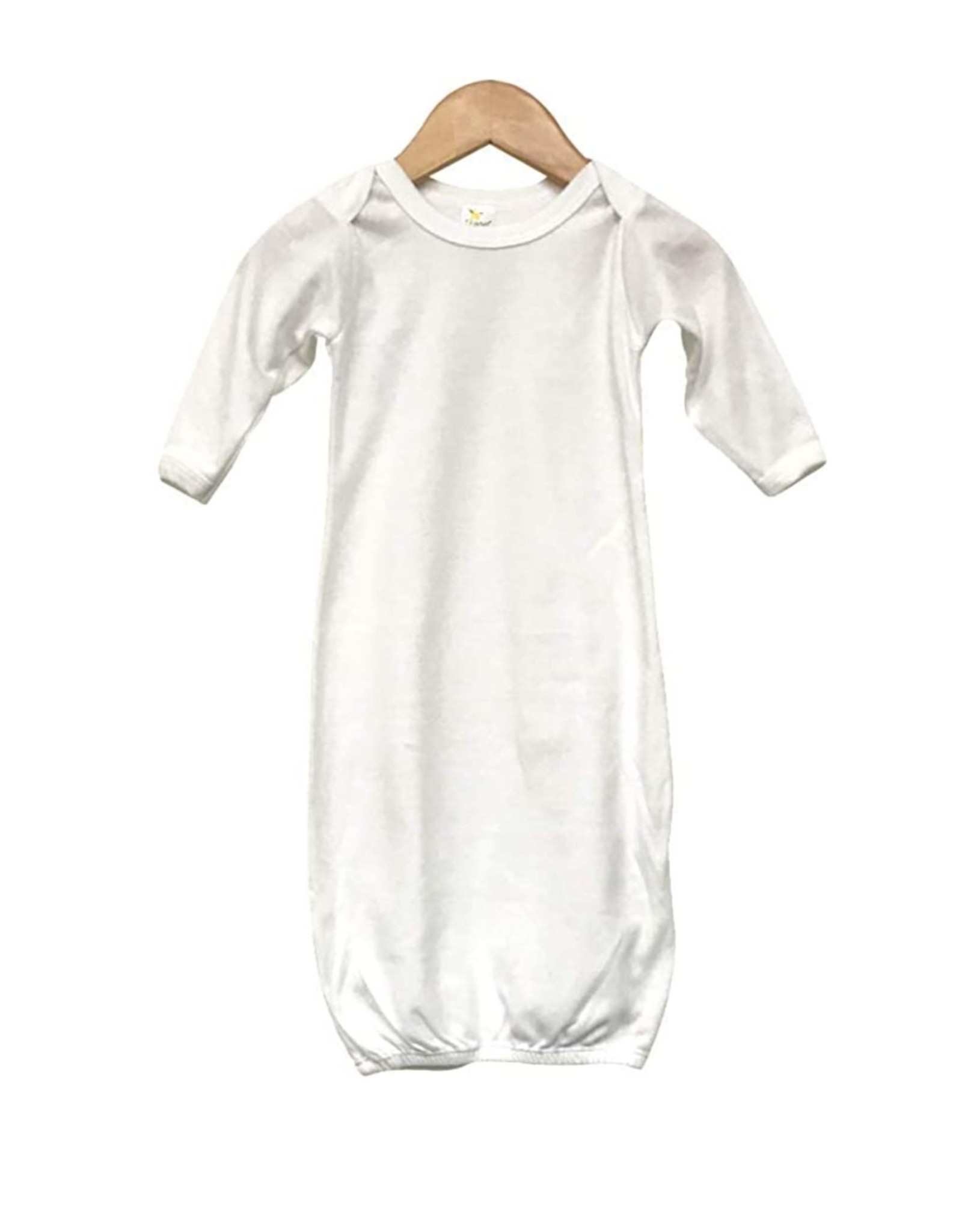 LG-Sublimation Baby Gown (0-3M) White