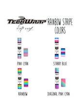 Teckwrap Roll- Rainbow Stripes -12"x5'