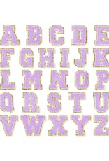 Chenille Iron-On Letters (Lavender)