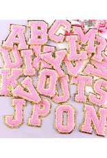 Chenille Iron-On Letters(Pink)