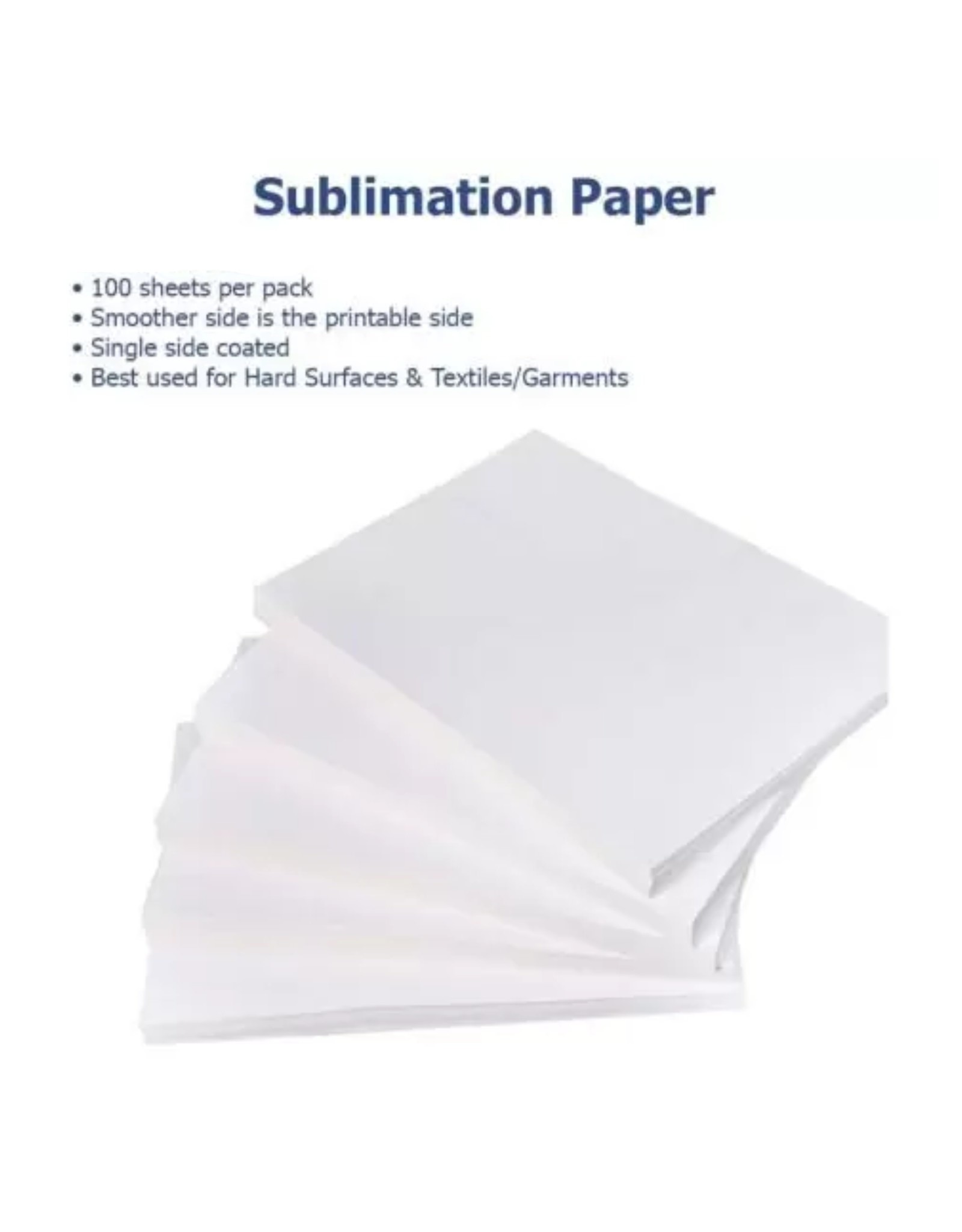 SUBLIMATION PAPER-100 PK. 8.5X11