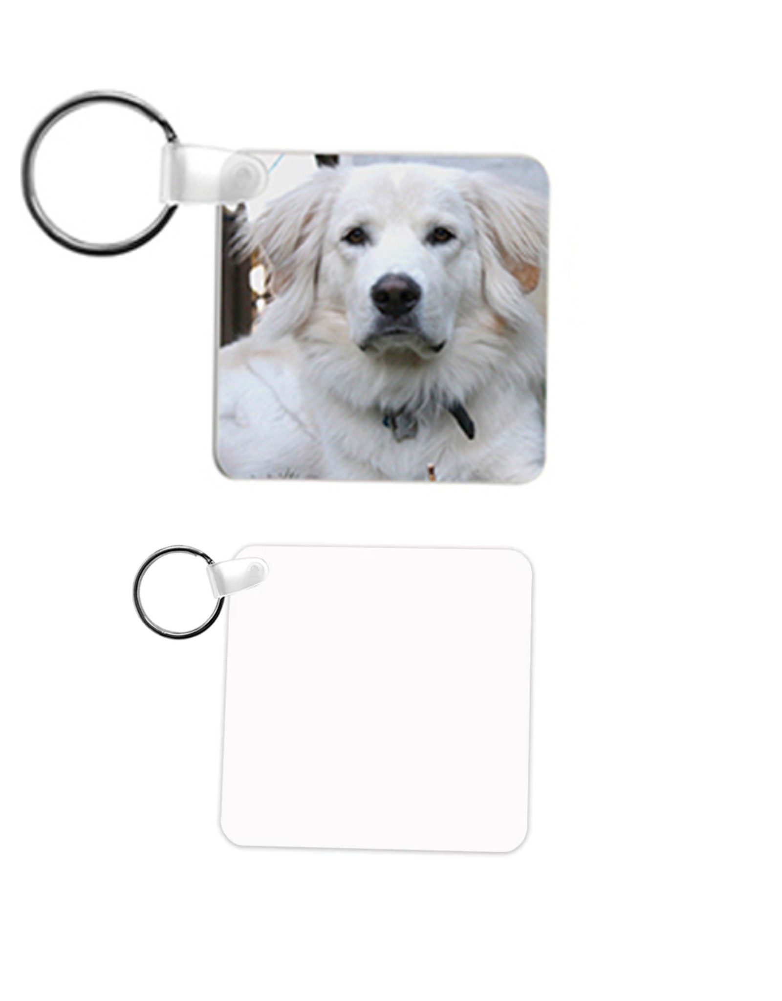 Sublimation Key Chain - Fiberglass Reinforced Plastic 2.25" x 2.25" x .090