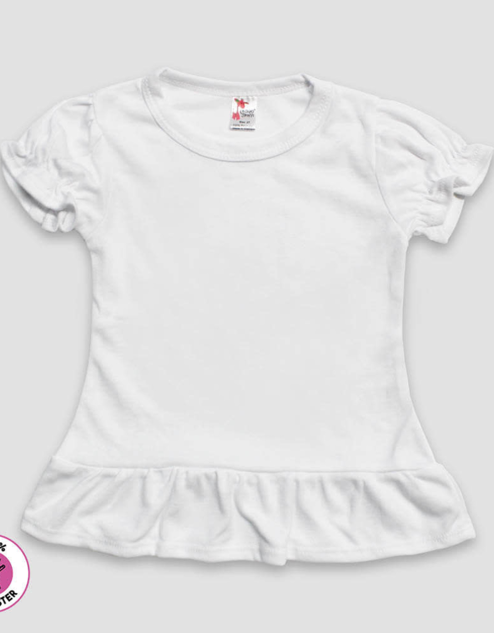 LG-Toddler/Youth Short Sleeve Ruffle Sublimation Tee