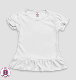 LG-Toddler/Youth Short Sleeve Ruffle Sublimation Tee