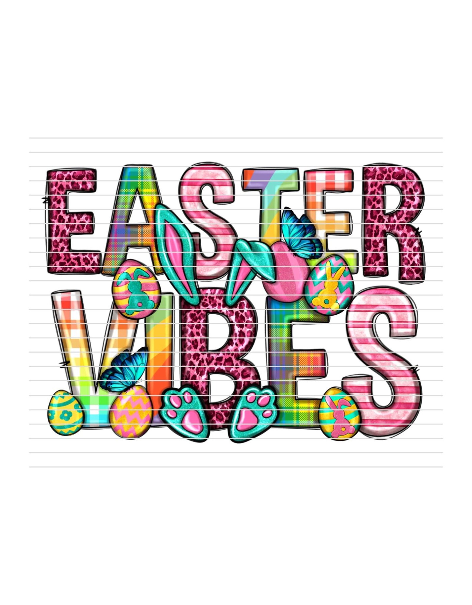 DTF Print 320* 12Sec COLD PEEL Easter Vibes