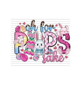 DTF Print 320* 12Sec COLD PEEL Peeps Sake (10.5")