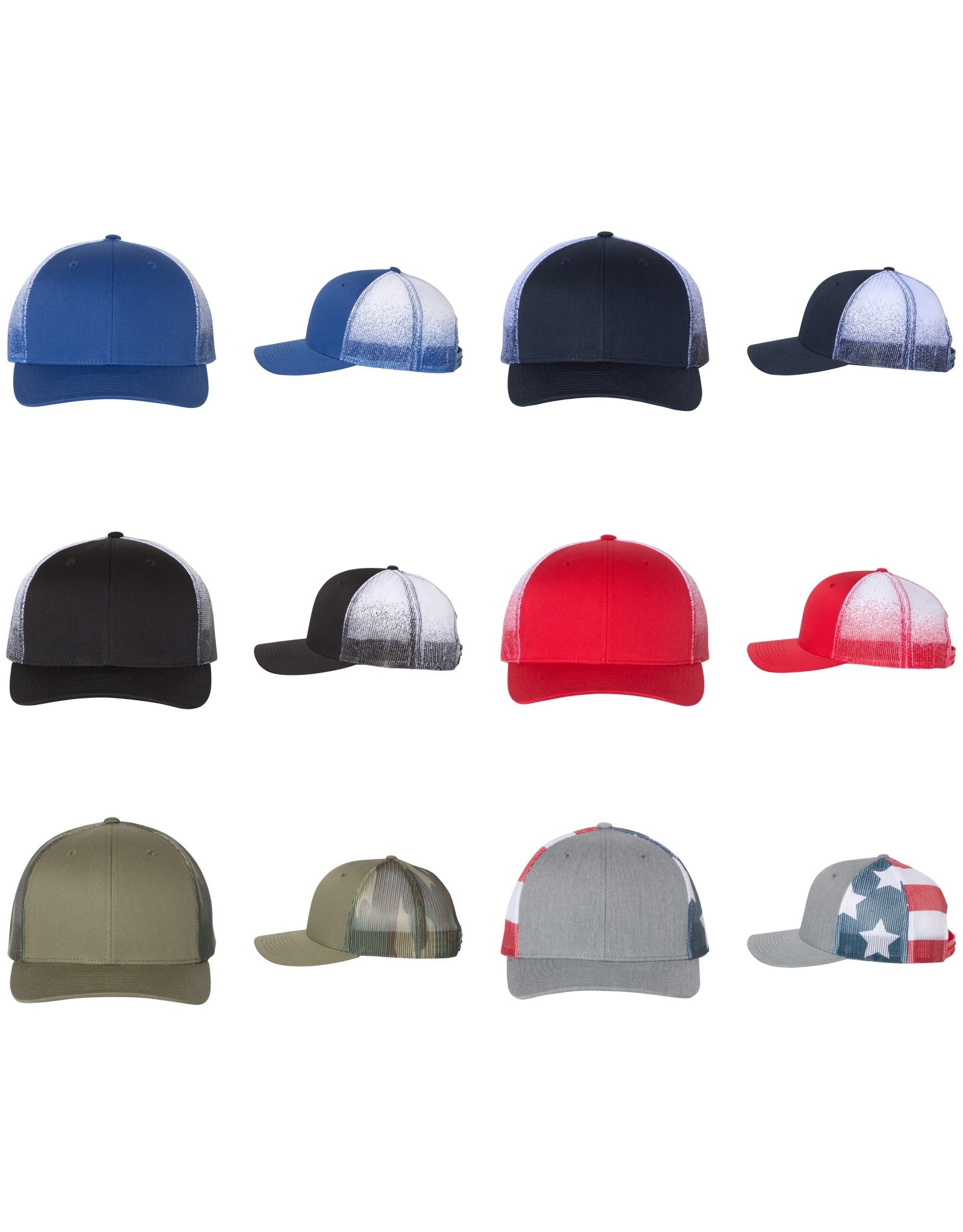 Richardson Snapback Printed Mesh