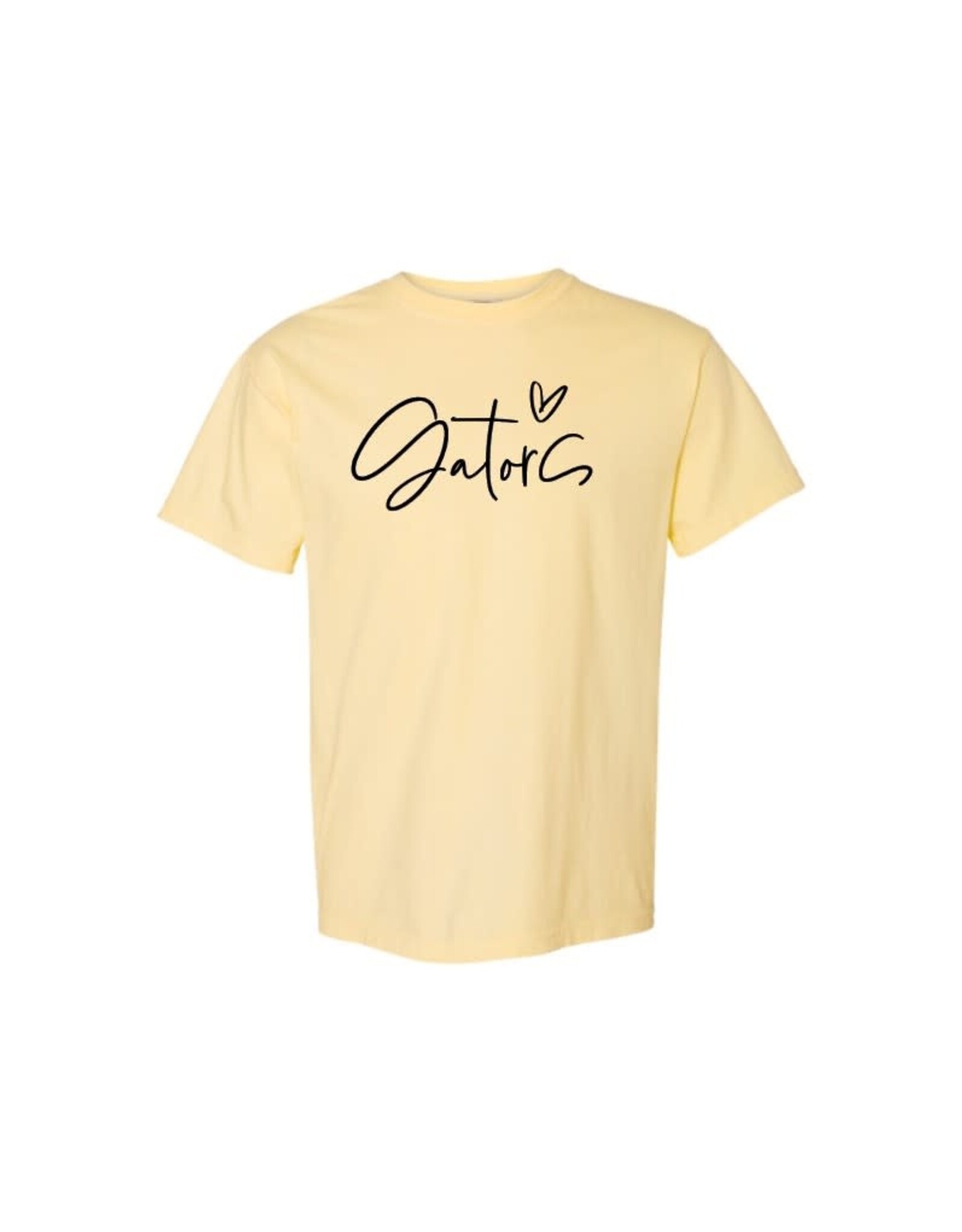 STA Ring Spun Tee Gators Script Heart (Banana)