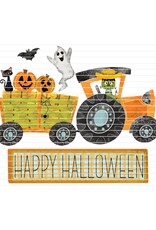 DTF Print-320* 12secs Cold Peel- Happy Halloween Tractor (Youth)