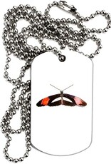 Sublimation Aluminum Dog Tag w/ Chain- 2-Sided - Gloss White
