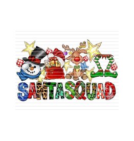 DTF Christmas Prints-320*12sec-Cold Peel Santa Squad Toddler